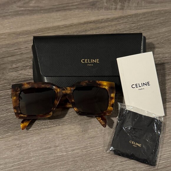 CELINE Triomphe 56mm Square Sunglasses - Picture 1 of 4